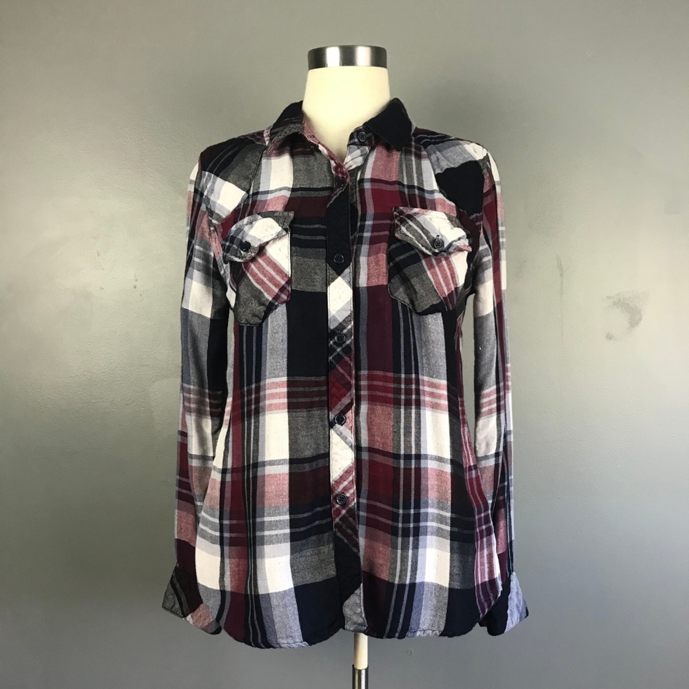 Rails | Black Check S Collar Button -Down Shirt - image 1